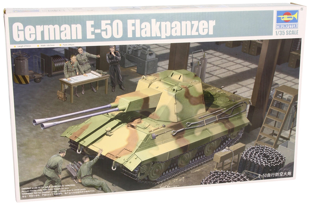 Trumpeter 01537 Modellbausatz German E-50 Flakpanzer