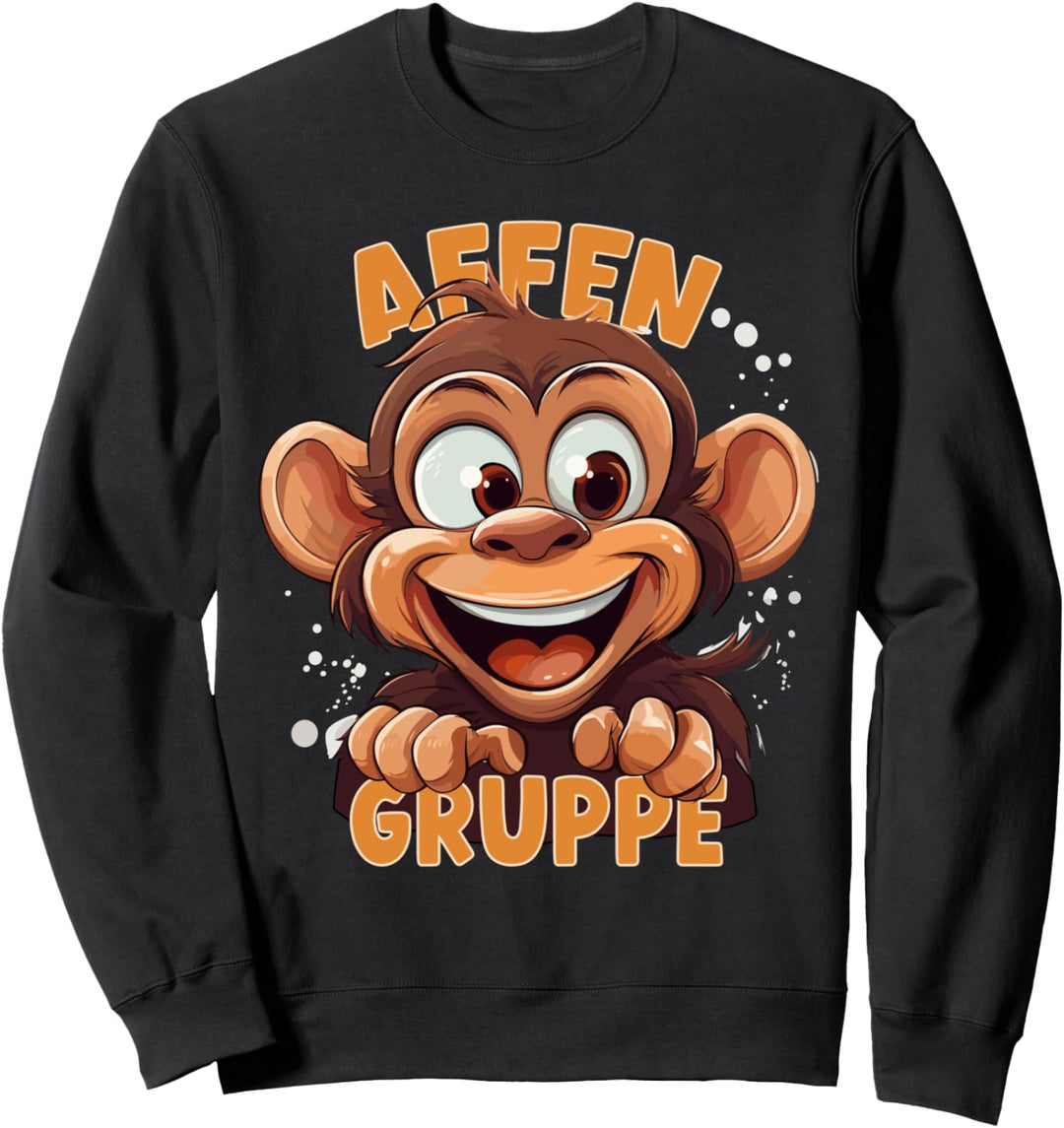 Affengruppe in der Kita, Kindergarten Gruppe Affe Sweatshirt