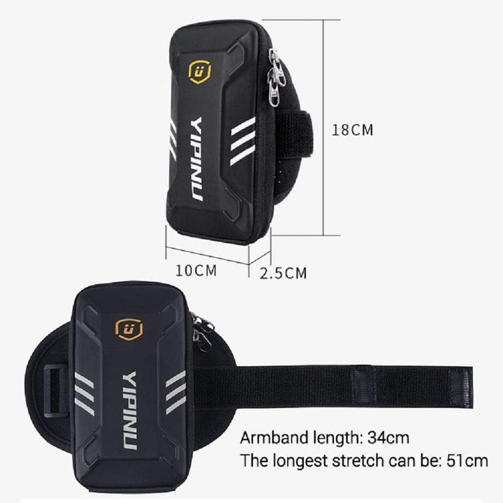 Waterproof Reflective Armband Case with 2 Compartments Sport Running Walking Cycling Gym for Sony Xp