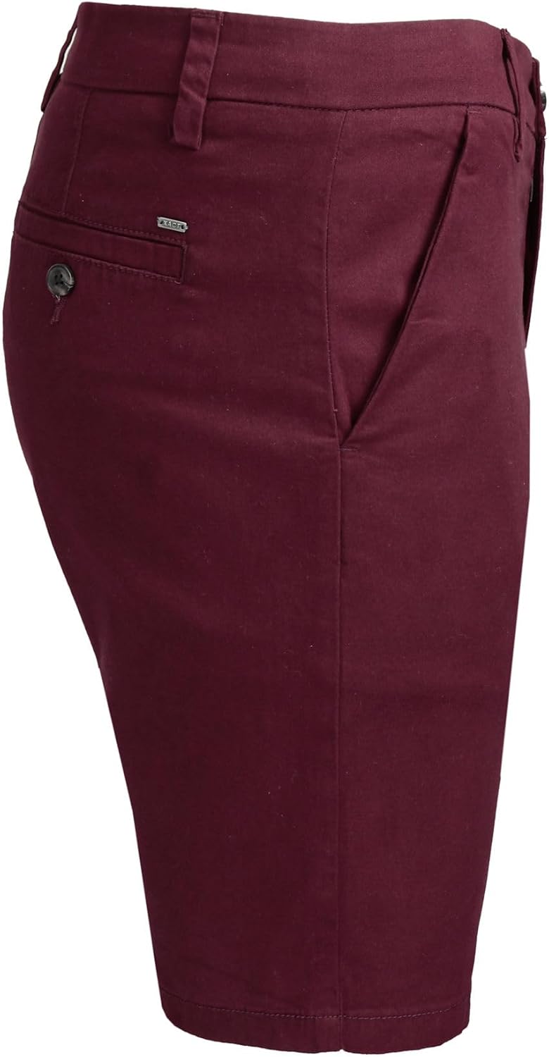 Xact Herren Chino Shorts Baumwoll Stretch Regular Fit Kurze Hose Sommer Bermuda Golf Business Casual