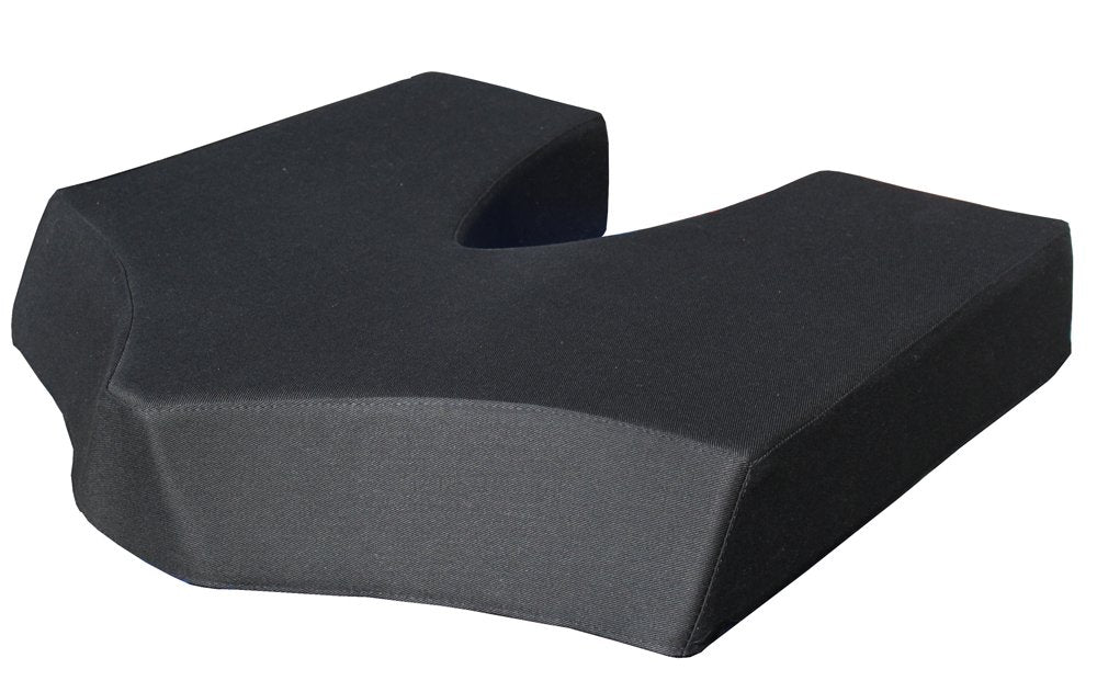 COCCY-XL Steissbeinkissen | orthopädisches Sitzkissen | Breite 46 cm Tiefe 44 cm Höhe 8 cm | Bezug 1