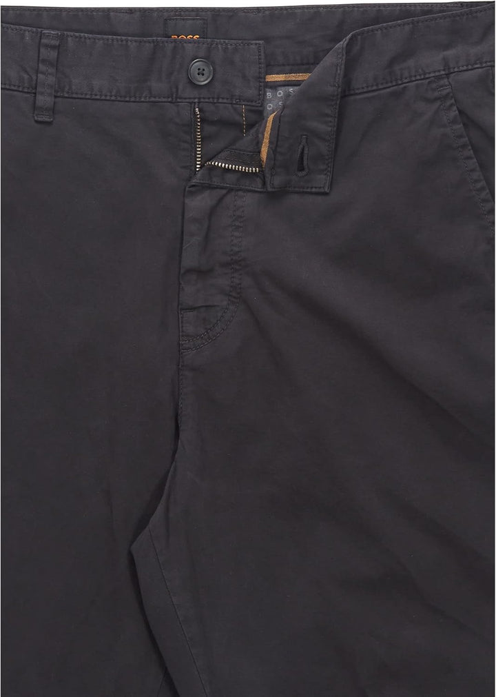 BOSS Herren Statum Relaxed-Fit-Hose aus wasserabweisender Stretch-Baumwolle, 50 Black1