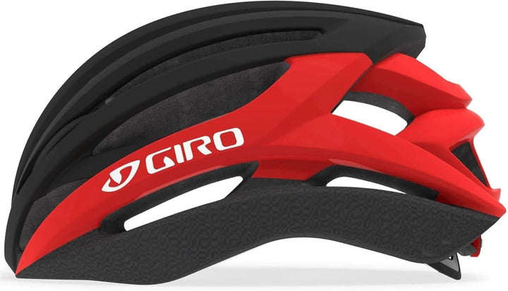 Giro Unisex – Erwachsene Syntax Fahrradhelm Road, Matte S (51-55cm) matte black/bright red, S (51-55