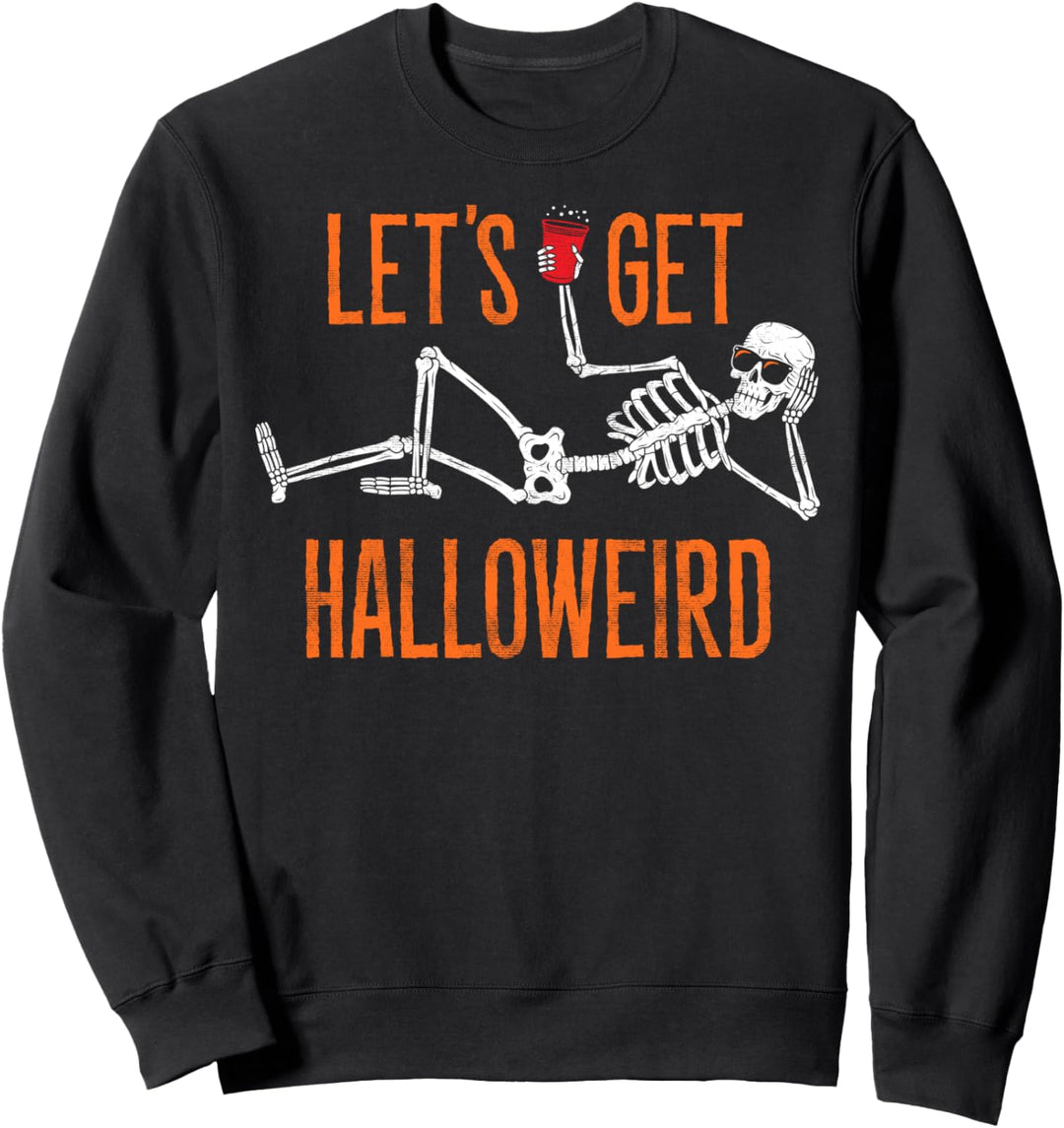 Let's Get Halloweird Skeleton Halloween Sweatshirt