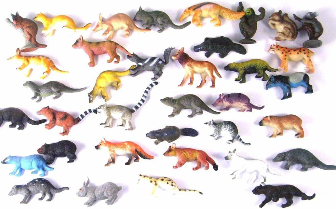 Miniblings 34x Wildtiere Wilde Tiere Tierfiguren Aufstellfiguren Nager Räuber