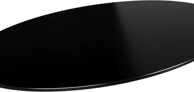 BIJON Glasplatte Schwarz Rund Tisch ESG Sicherheitsglas - Für Esstisch, Couchtisch, Gartentisch, Sch