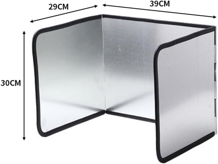 Cabilock Spritzschutz Faltbar Spritzschutz Schallwand 3 Seitige Tischtrennwand Aluminiumfolie Küchen
