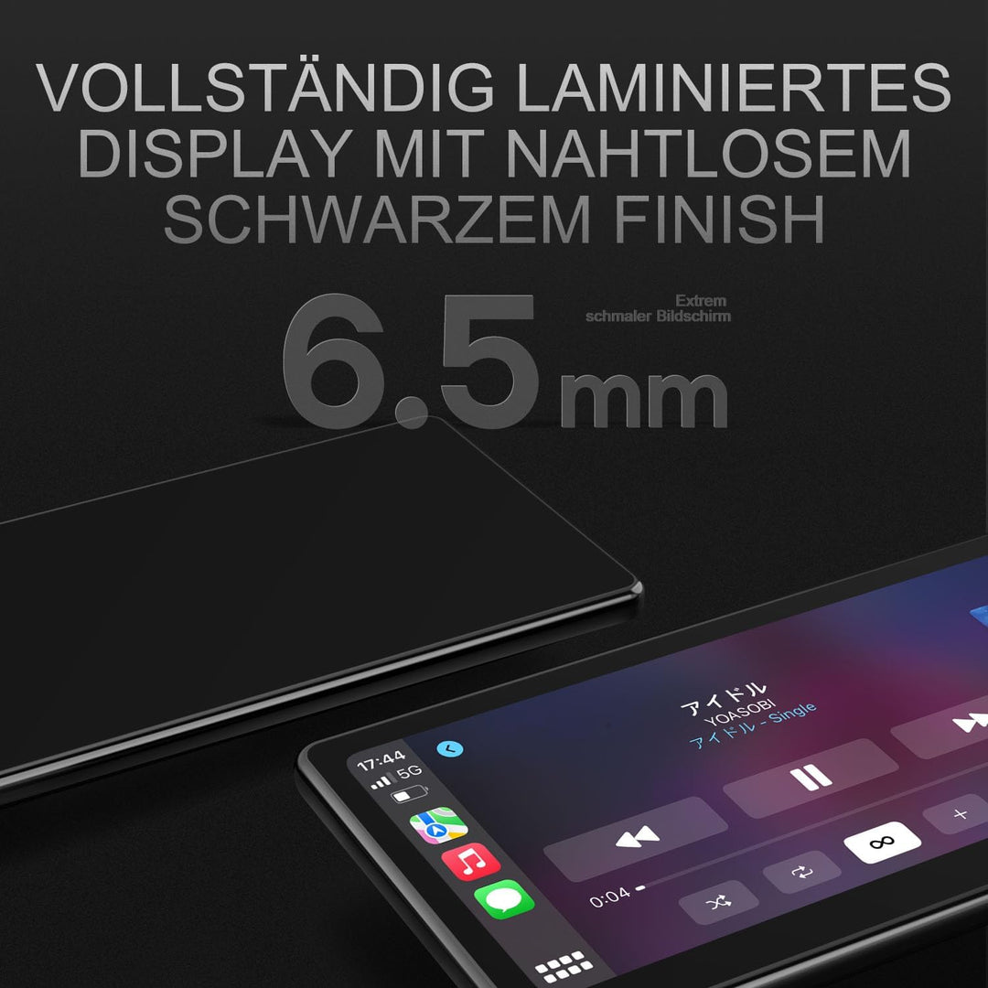 [2025 Voll laminierter Bildschirm] CarpodGo T3 Pro Portable 60fps Wireless Carplay Android Auto, 8,9