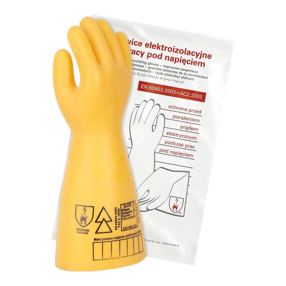 Secura RELSEC-20_10 Elektroisolierende Handschuhe, Gelb, 10 Grösse