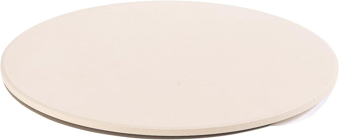 Pizzabackstein: Runder Pizzastein mit Aluminium-Servierblech, Ø 33 cm (Steinbackofen-Pizza-Platten,
