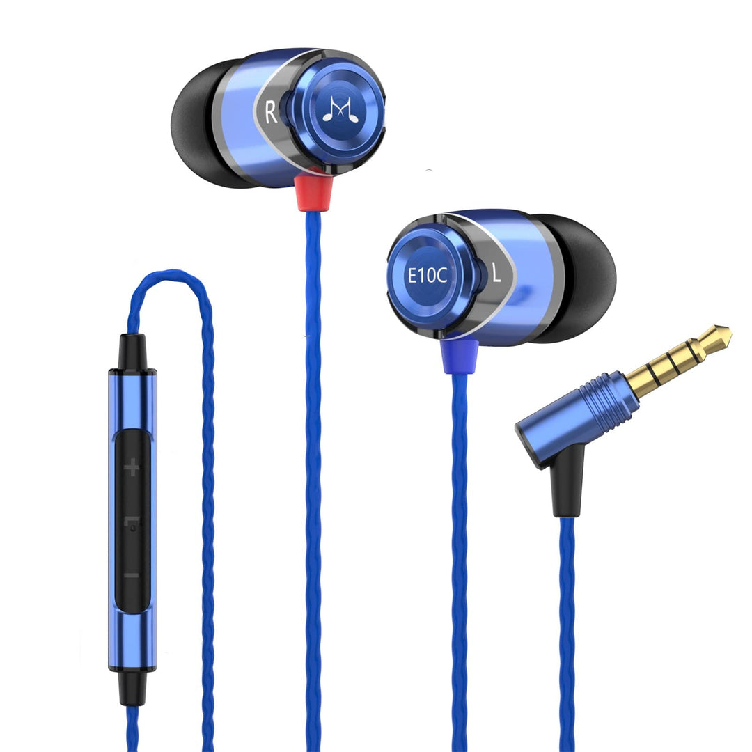 SoundMAGIC E10C Kabelgebundene Kopfhörer mit Mikrofon, HiFi-Stereo-Ohrhörer, geräuschisolierende In-