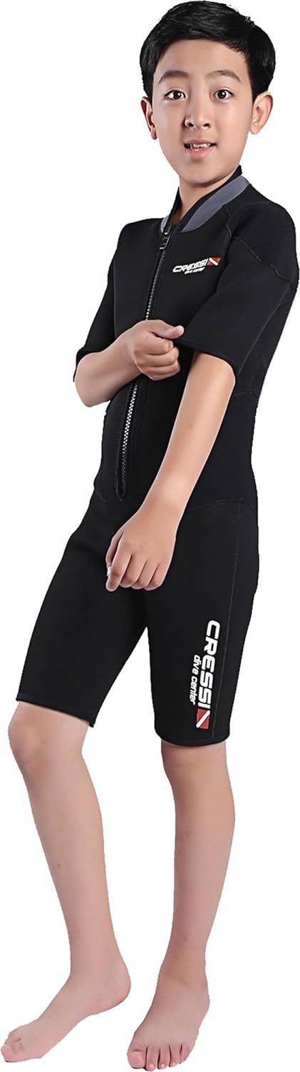 Cressi Endurance Kid Shorty Wetsuit 3mm - Neopren Shorty 3mm Für Kinder und Jugendliche Taucher Und