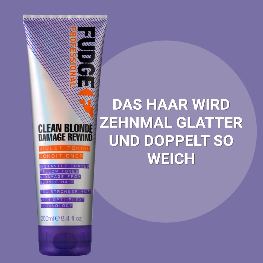 Fudge Professional Clean Blonde Damage Rewind Violet-Toning Anti-Gelbstich Conditioner, 1000 ml bunt