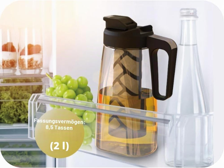 Cold Brew Jug - 2 Litre (Cold Brew Coffee Maker) Infuser with Fine Mesh Filter and Airtight Lid Desi