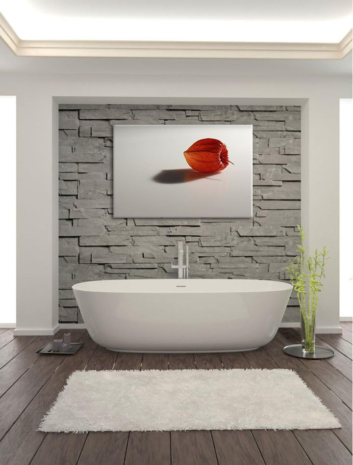 Pixxprint kleine Physalis auf Leinwand, XXL riesige Bilder fertig gerahmt mit Keilrahmen, Kunstdruck