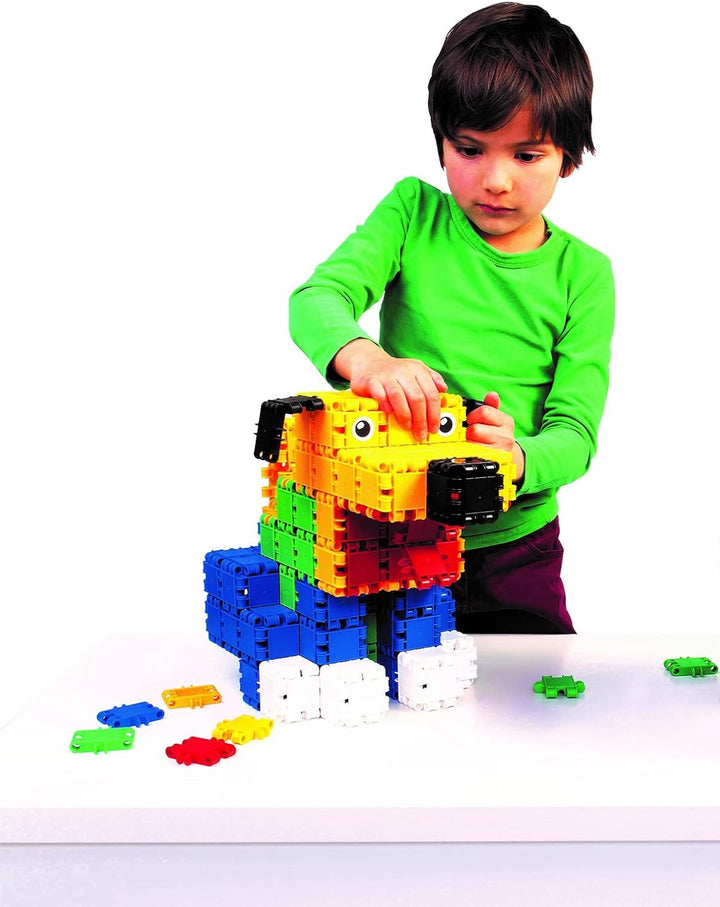 CLICS Konstruktionsspielzeug für Kinder ab 3 Jahre, kreatives Lernspielzeug im 275 Teile Set, Bauste