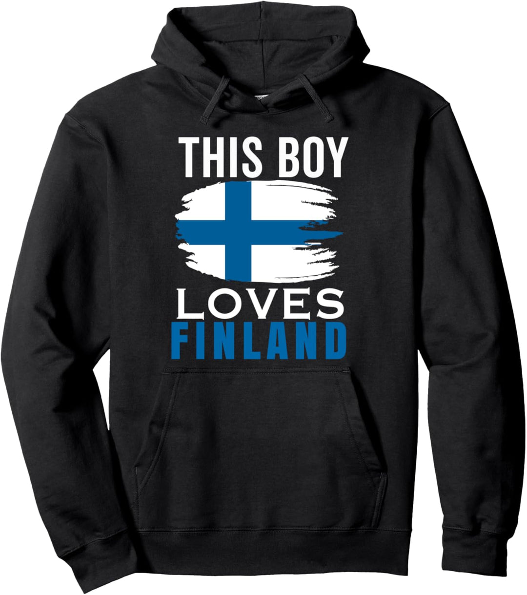 Finnland Suomi Flagge Für Männer Junge Jungs Finn Finnisch Souvenir Pullover Hoodie