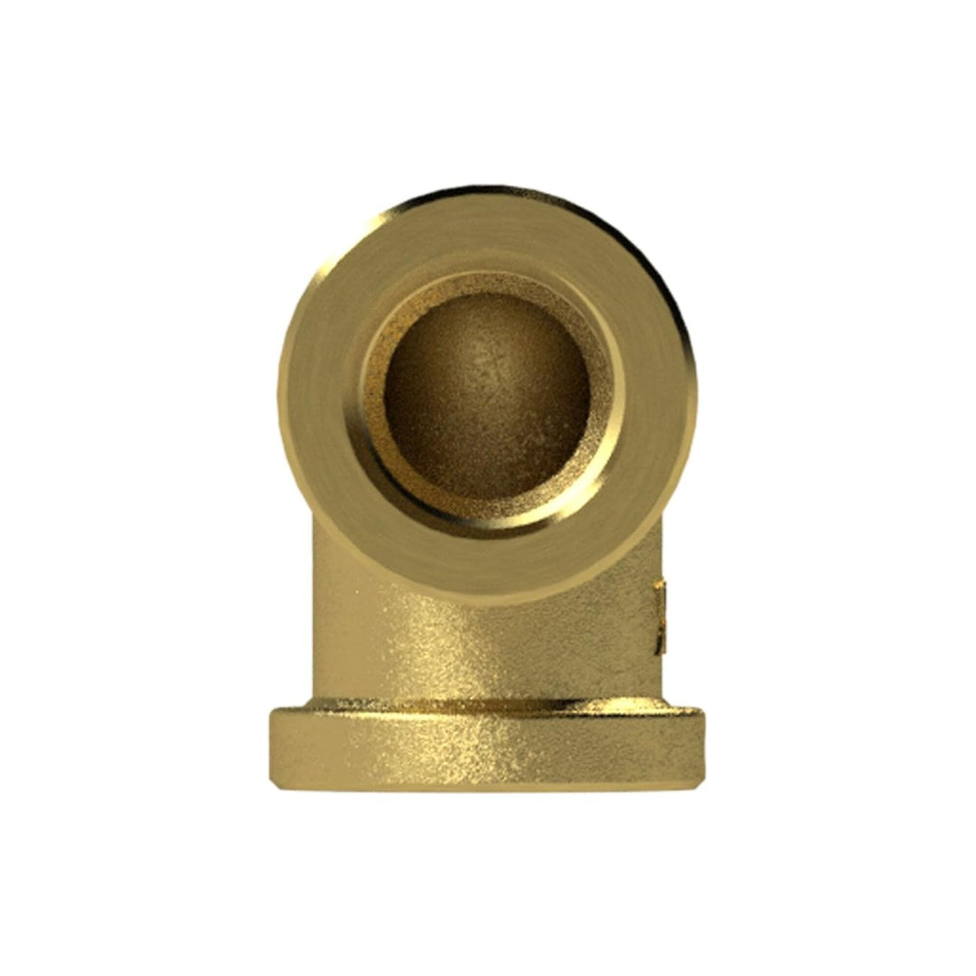 RIEGLER WST112MS90II Messing blank Winkelstück, 90° Winkelstück, Innen/Innen, G 1-1/2" Gewinde, 16 b