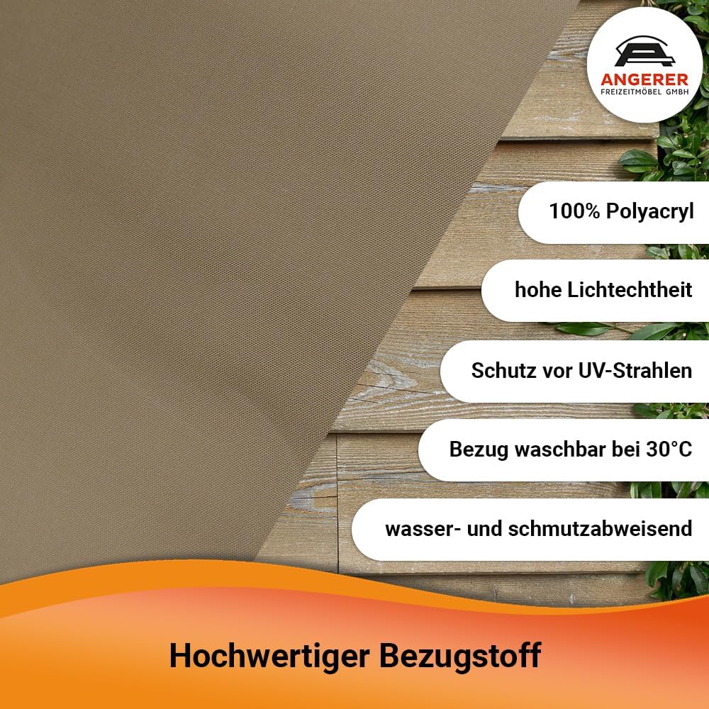 Angerer Balkonsichtschutz, Senkrechtmarkise mit Handkurbel, Terrasse/Balkon, Montage ohne Bohren, Ma
