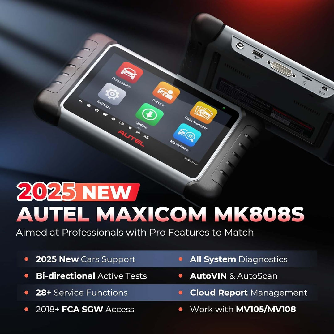 Autel MaxiCOM MK808S 2023 OBD2 Diagnosegerät mit Allen System & Servicefunktionen inkl. Ölrückstellu