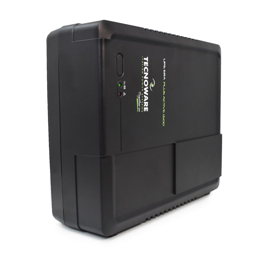 Tecnoware UPS ERA PLUS ACTIVE 1600, Unterbrechungsfreie Stromversorgung 1600 VA, Blackout-Schutz für