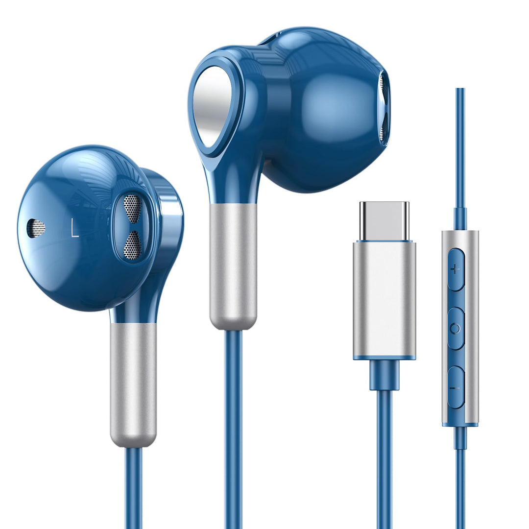 USB C Kopfhörer für Samsung Galaxy S24 S23 Ultra S22 S21 FE S20 A53 A54 USB C Kopfhörer mit Mikrofon