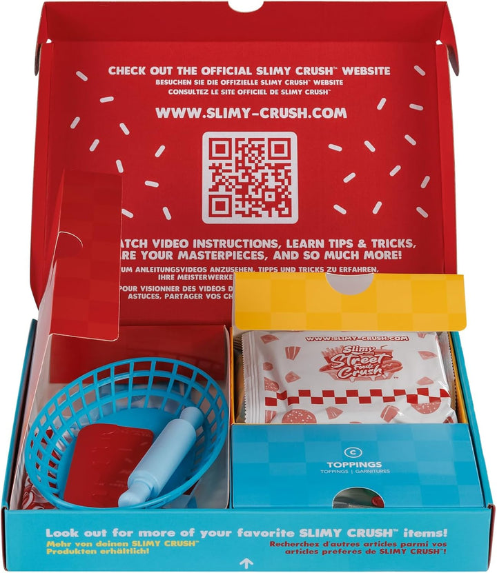 Slimy Street Foodz Crush - Tacooz, Slime und Knete Kreativ-Set, Backspiel zum selber Mischen, Formen
