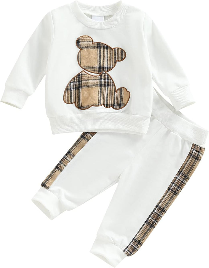 Geagodelia Baby Mädchen Kleidung Outfit Babykleidung Set Langarmshirt Sweatshirt + Hose Neugeborene
