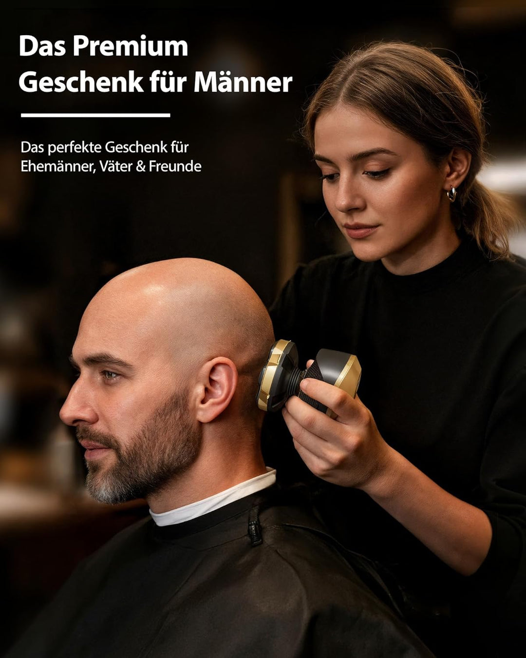 Trimcoo 2026 Haarschneidemaschine für Herren – Elektrorasierer, magnetisch, 5-in-1-Klingen, Titan, w