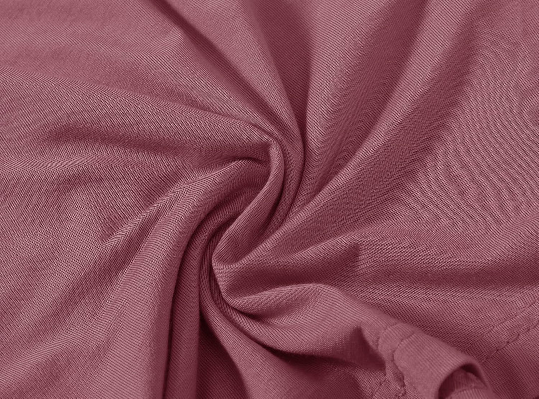JINSHI Damen Schlafanzughose Lang Pyjamahose Weich Modal Nachtwäsche Freizeithose S Hellgrau+Rosavio