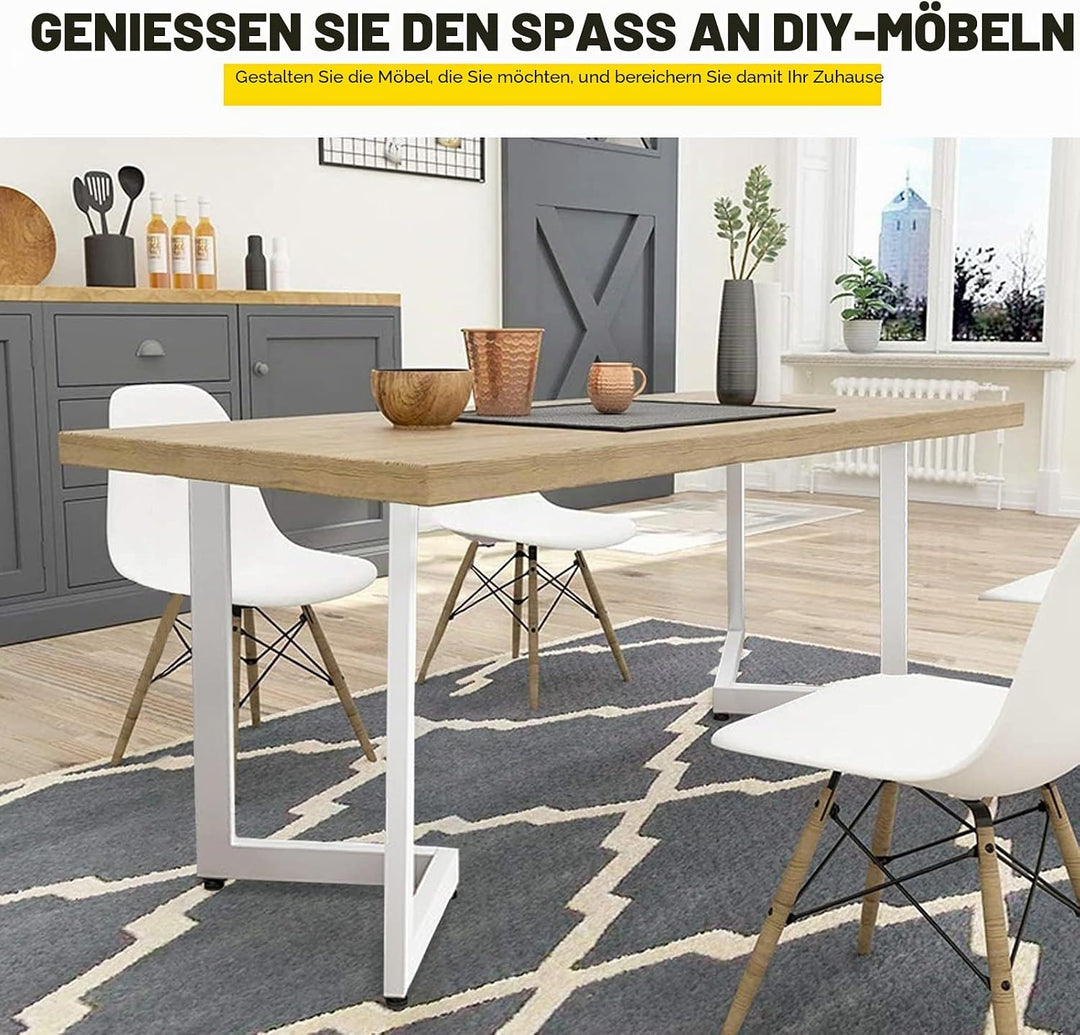 Fimghsoo Tischgestell Metall Tischbeine scandic 2X Tischkufen Industriedesign Möbelbein Haarnadelbei