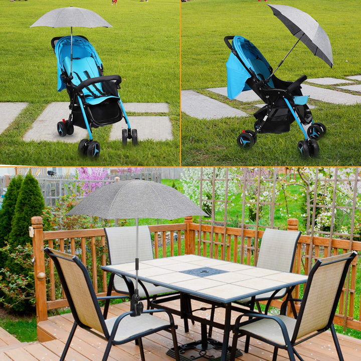 Winload Universal Sonnenschirm kinderwagen, UV Schutz 50+ Sonnenschutz für buggy, kinderwagen regens