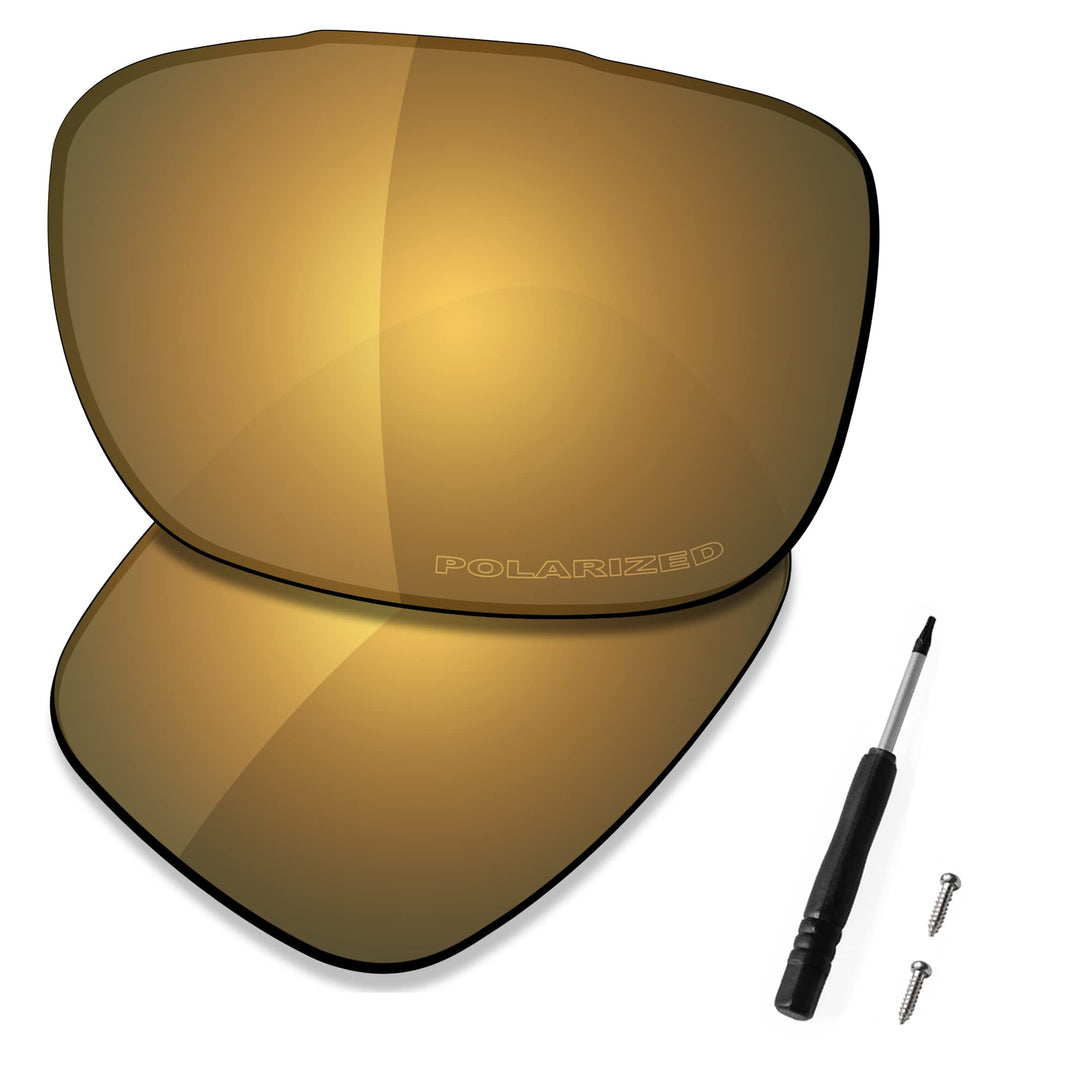 Saucer Premium Ersatzgläser für Oakley TwoFace OO9189 Sonnenbrillen High Definition – Bronze Gold Po