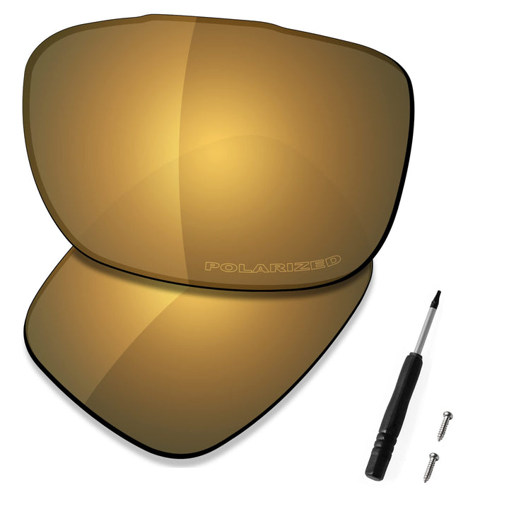Saucer Premium Ersatzgläser für Oakley TwoFace OO9189 Sonnenbrillen High Definition – Bronze Gold Po