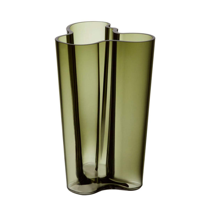 Iittala Vase Aalto 251 mm Grün aus Glas, 251 mm Grün