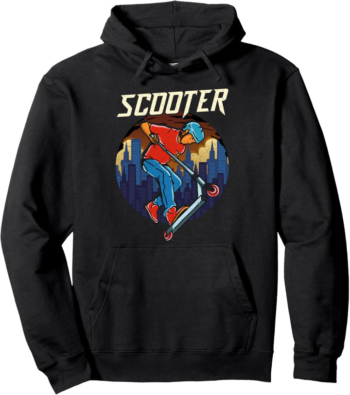 Cute & Funny Scooter Obsessed Scootering Pullover Hoodie