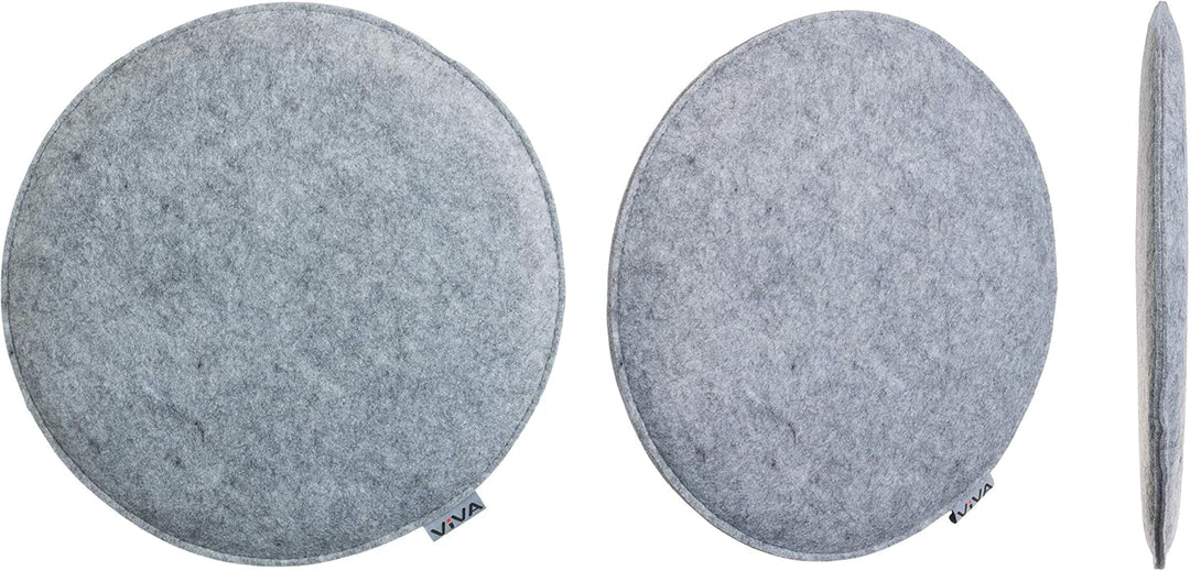 Brandsseller Sitzkissen Filz Rund Stuhlkissen Sitzauflage Gepolstert - Ø 35 cm - 4er Vorteilspack -