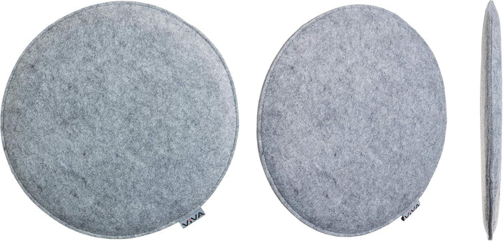 Brandsseller Sitzkissen Filz Rund Stuhlkissen Sitzauflage Gepolstert - Ø 35 cm - 4er Vorteilspack -