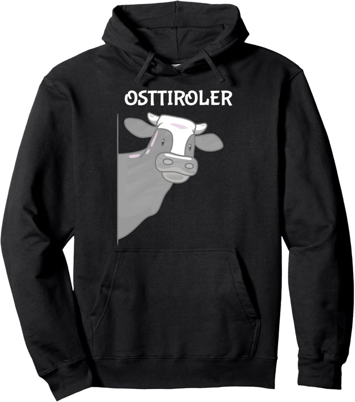 Osttiroler Tirol Kuh grau Vieh Landleben Geschenk Pullover Hoodie