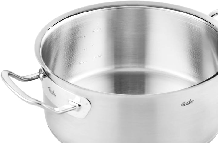 Fissler Original-Profi Collection / Braten-Topf (Ø 24 cm, 4,6 Liter) Edelstahl-Kochtopf, Bräter mit