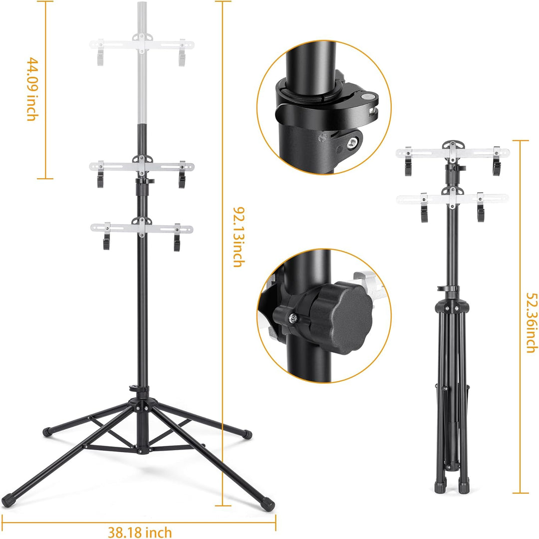CXWXC Fahrradständer Boden Für 2 Fahrräder Belastbar bis 50kg/110 Pound Fahrrad Ständer Halter Indoo