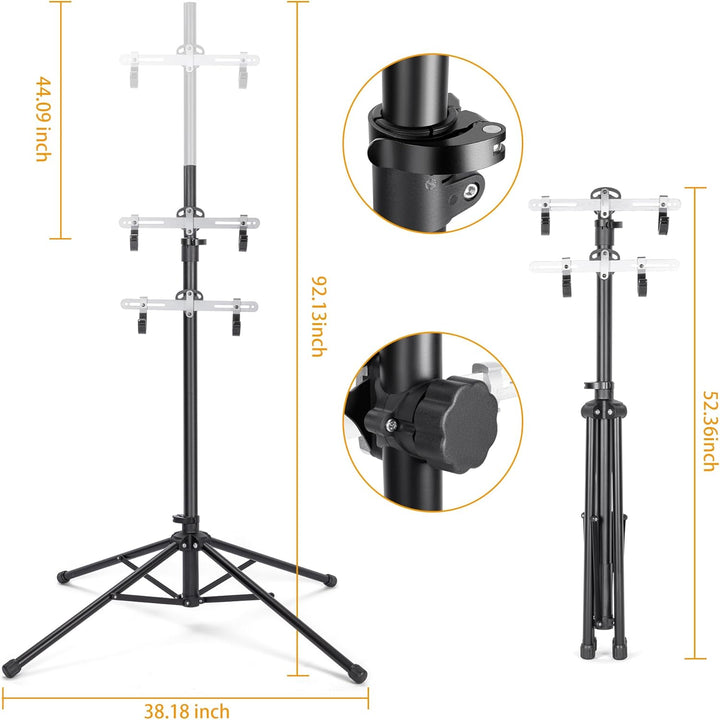 CXWXC Fahrradständer Boden Für 2 Fahrräder Belastbar bis 50kg/110 Pound Fahrrad Ständer Halter Indoo