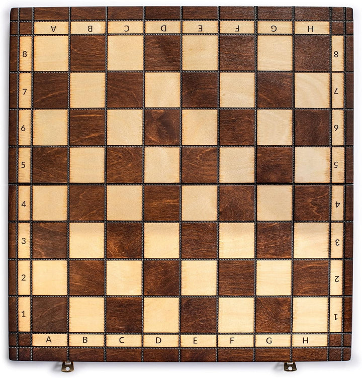 Husaria European International Chess Holzspielset King's Classic - 45 Zentimeter Grosses Schachspiel