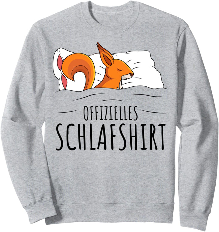 Offizielles Schlafshirt Eichhörnchen Schlafanzug Schlafen Sweatshirt