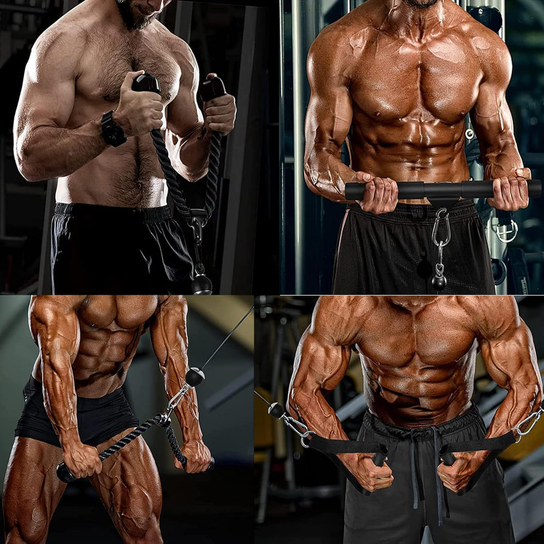 Taeku Seilzug-Fitness, Verbesserte Gewicht Seilzugsystem für LAT Pull Down Bizeps Curl Trizeps Armtr