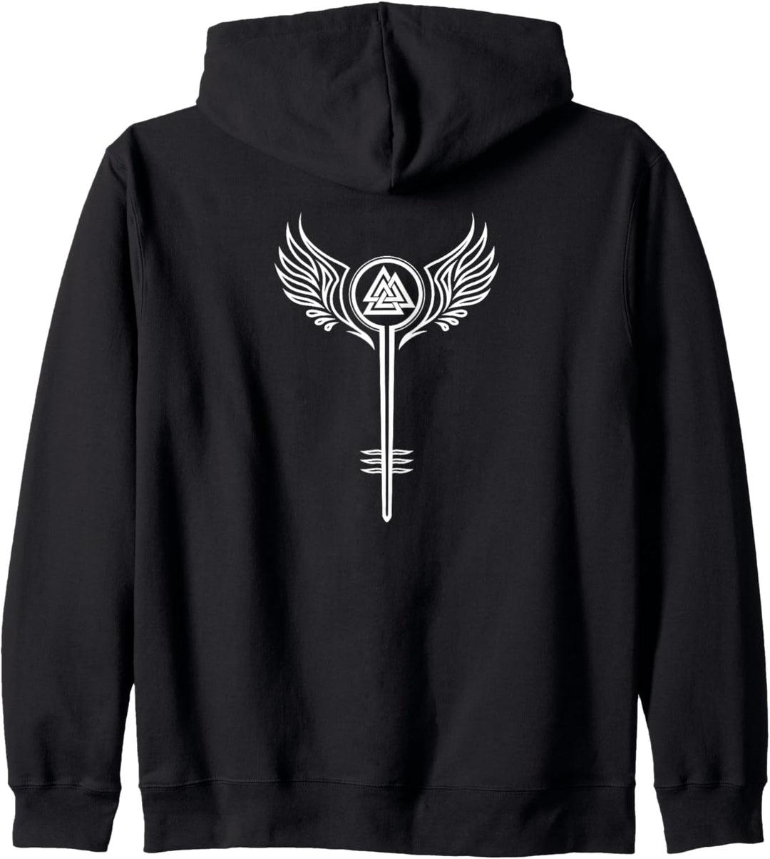 Walküre Schildmaid Symbol Valknut Wikinger Odin Viking Kapuzenjacke