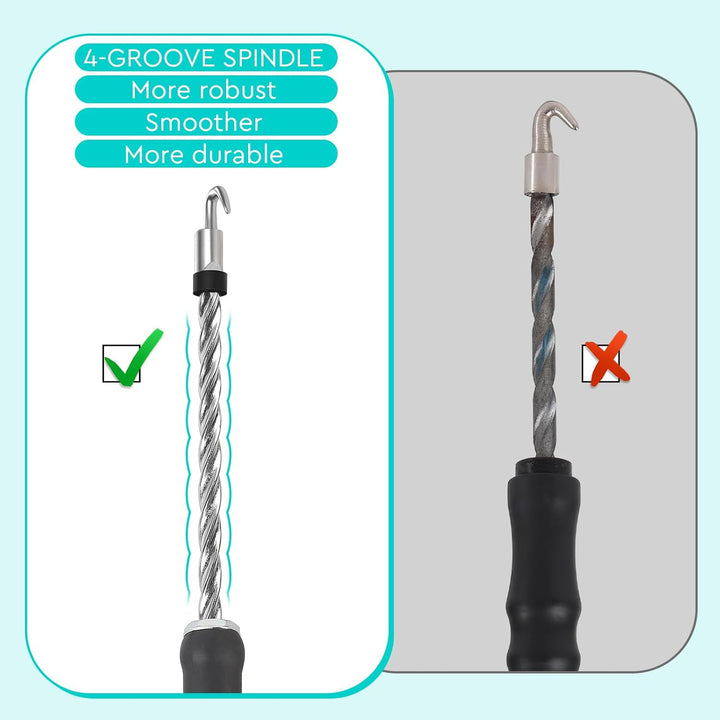 CPROSP Rödeldraht Verkupfertem(1000 Stk) mit Draht Driller, Set aus Betonbindedraht 100mm und Rödelz