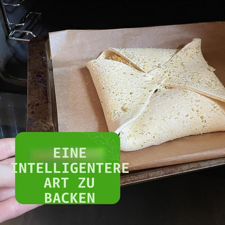 Eco Green Living Backpapier, 30 cm breit, braun. Ungebleichtes Backpapier, antihaftbeschichtet und f