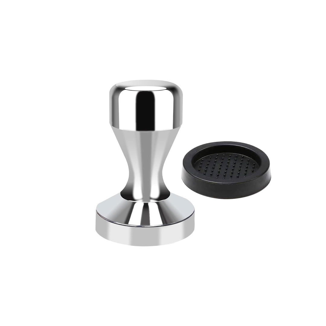 Kaffeestampfer, Espresso-Kaffeepresse 49 mm, Tamper Kaffee mit Silikon-Tampermatte