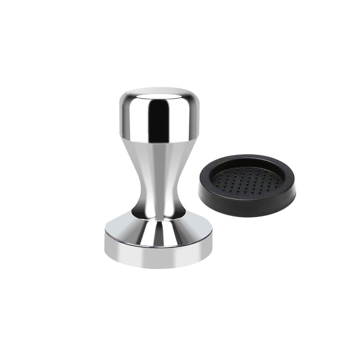 Kaffeestampfer, Espresso-Kaffeepresse 49 mm, Tamper Kaffee mit Silikon-Tampermatte